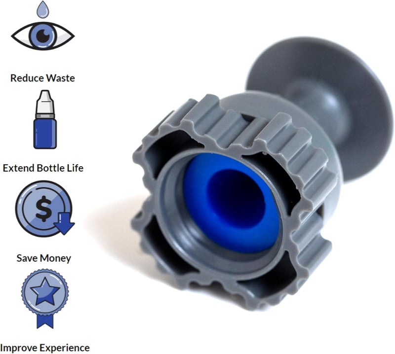 NANODROPPER محول لزجاجات قطرات العين - محول لتقليل الحجم لتمديد عمر الزجاجة - الحجم 15 - Image 5